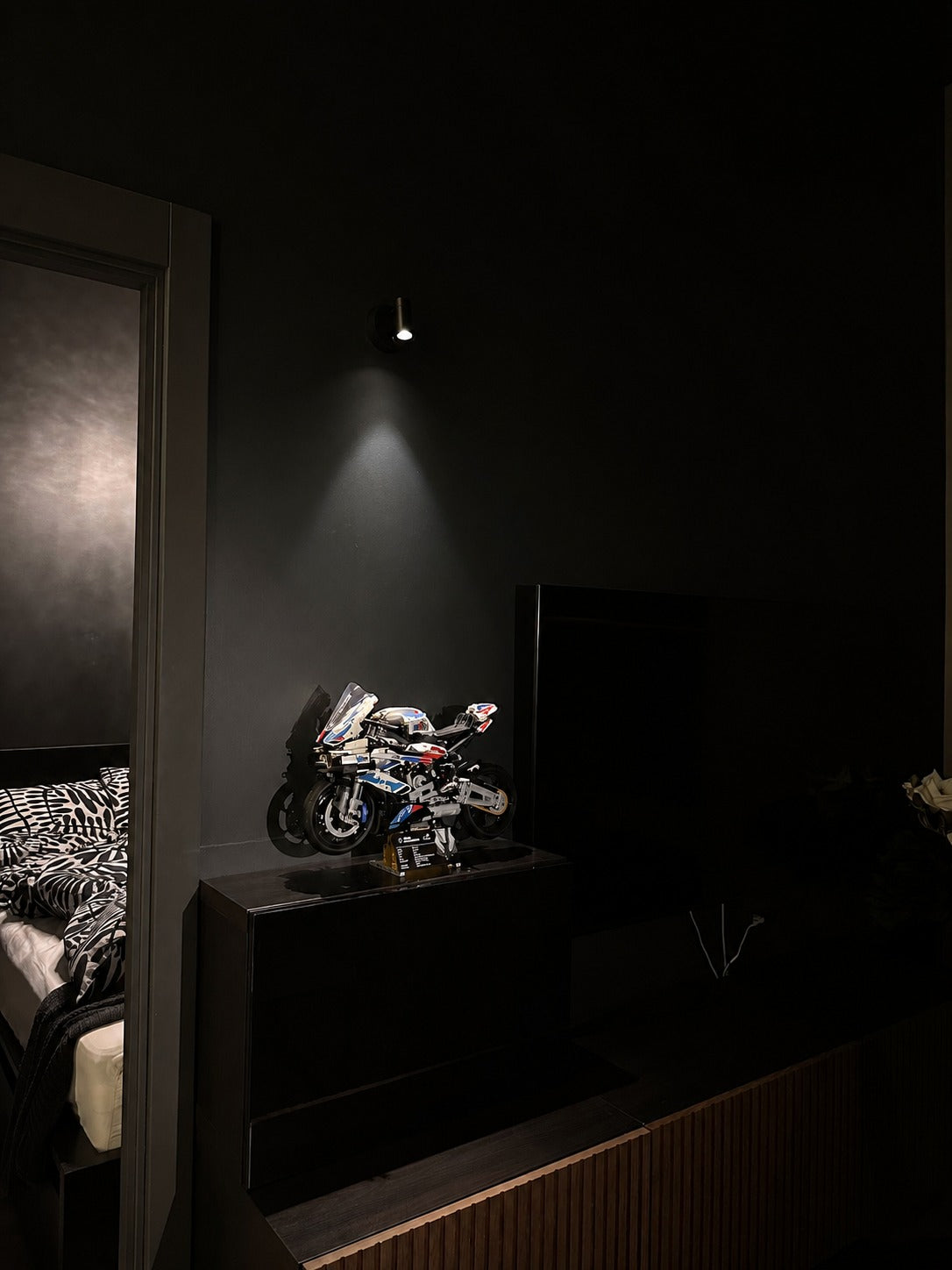 Ambient bedroom interior